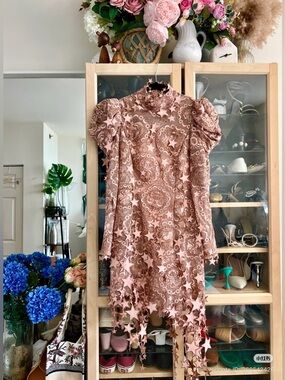 Zimmermann Kaleidoscope Metallic Embroidered Midi Embellished Size 2 NWOT